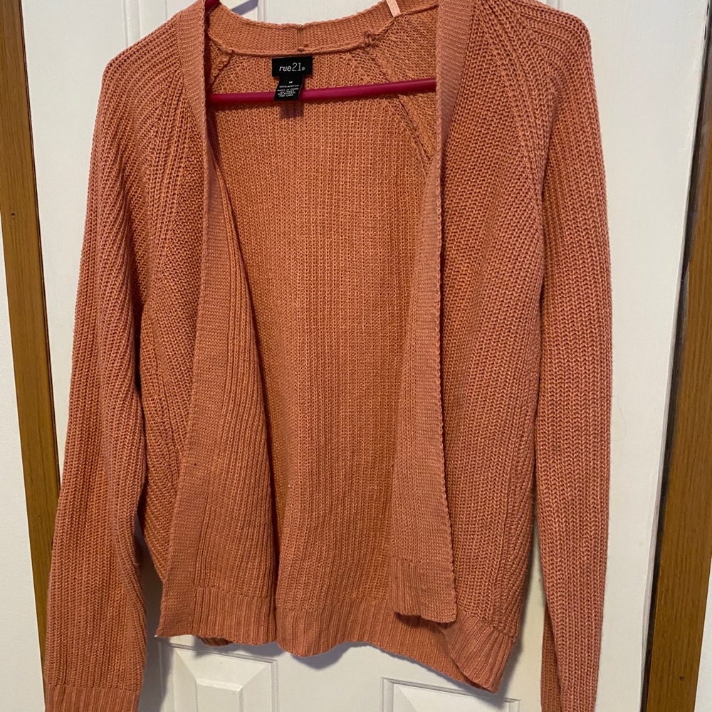 Rue 21 Pink/Coral Cardigan
